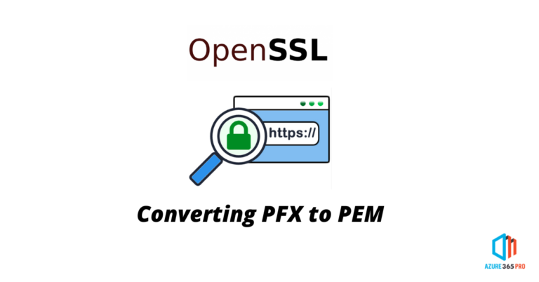 openssl certificate convert pfx to pem